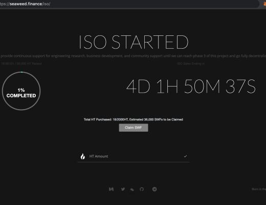 Seaweed關於3月13日ISO認購活動的投資者公告