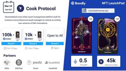 Bondly強勢聯手NFT LaunchPad合作夥伴：Cook Protocol