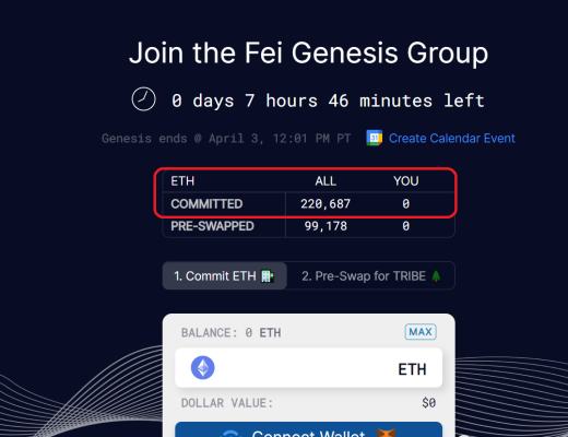 以太創新高是因為它？Fei Protocol