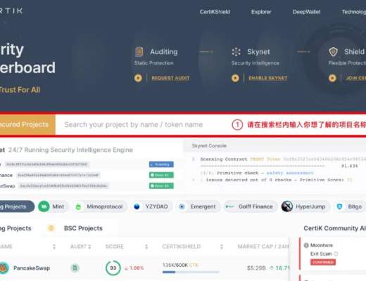 CertiK：控制了安全 也就控制了區塊鏈的未來