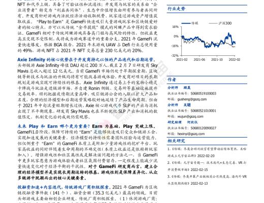 
      GameFi 深度解析 元宇宙內容雛形顯現