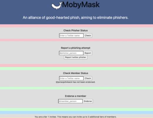 
      MobyMask：MetaMask創始人發起的全民反詐項目