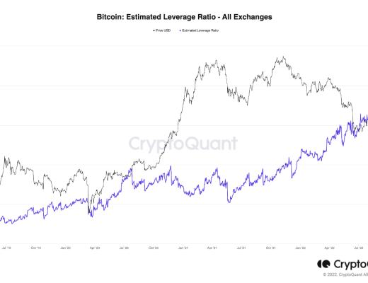 
      比特幣槓杆率達到新的 ATH 市場進入艱難時期？比特幣所有交易所估計槓杆率設定新的 ATHBTC 價格