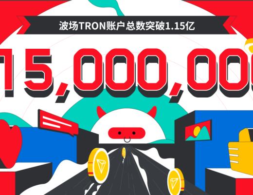 
      數據突破 | 波場TRON账戶總數突破1.15億