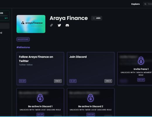 
      ArayaFinance空投教程 | 零擼 項目方明牌空投