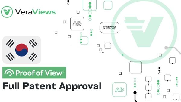 
      韓國知識產權局正式授予 Verasity 的 View Proof of View 全面專利批准
