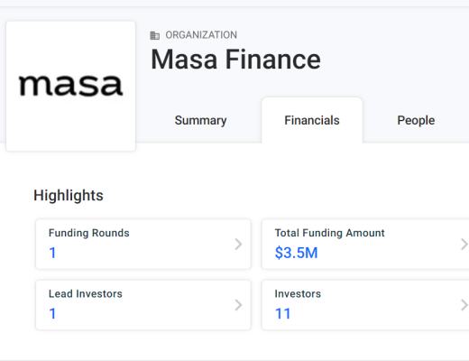 
      種子輪融資350萬刀的masafinance | 白蹲空投