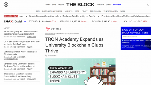 
      深入七大頂級高校 全球權威聚焦波場TRON學院深耕區塊鏈校園教育