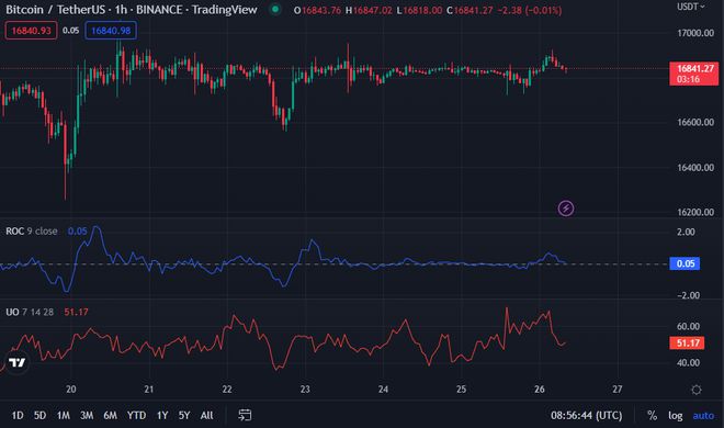 
      BTC 多頭橫行 價格上漲 0.13% 至 16,862.18 美元