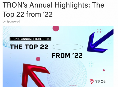 
      波場TRON 2022年度22大成就獲多家報道