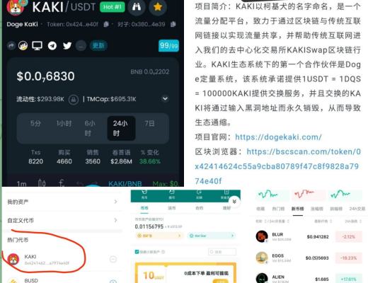 
      KAKI（柯基）香港版MEME幣之王 國貨之光火爆來襲