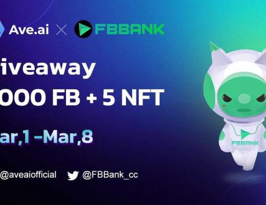 
      Ave.ai+FBBank 合作夥伴贈送 5,000 FB+5 NFT !