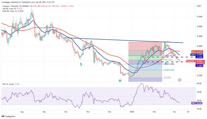 
      價格分析 3/8：BTC、ETH、BNB、XRP、ADA、DOGE、MATIC、SOL、LTC