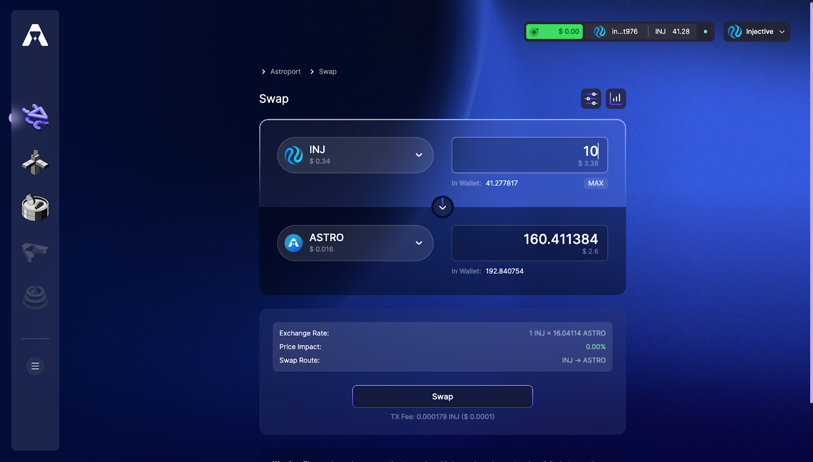 
      Astroport 主網上线 Injective